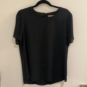 Black blouse from Banana Republic